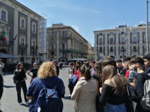 Studenti erasmus in visita al centro storico